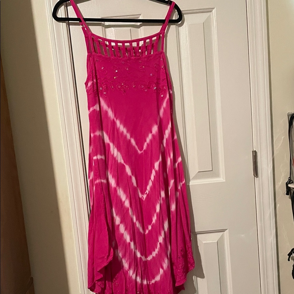 Ingear Pink Asymmetrical Dress